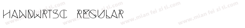 Handwrtsc Regular字体转换
